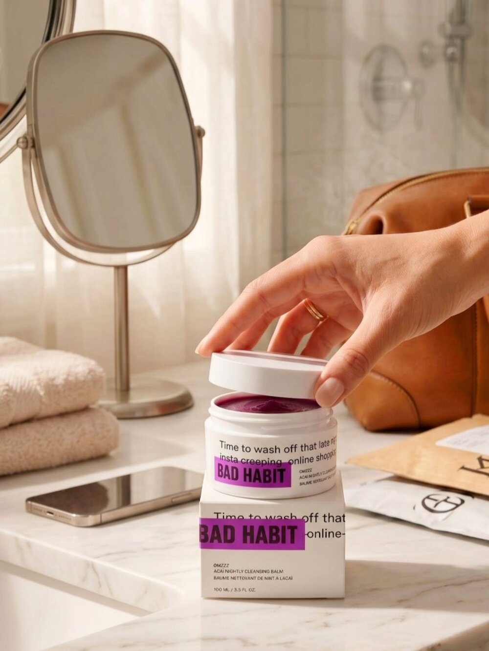 Bad Habit ✦ OMZZZ Açaí Nightly Cleansing Balm ✦ Vegan Botanical Oils 100mL NWT